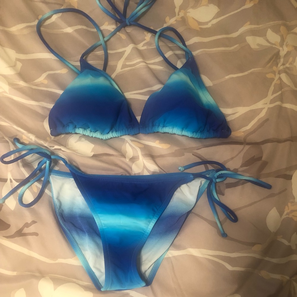 Beautiful blue bikini